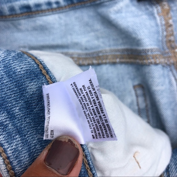 American Eagle Jean Shorts Size 18 - Mom Short - Picture 4 of 5